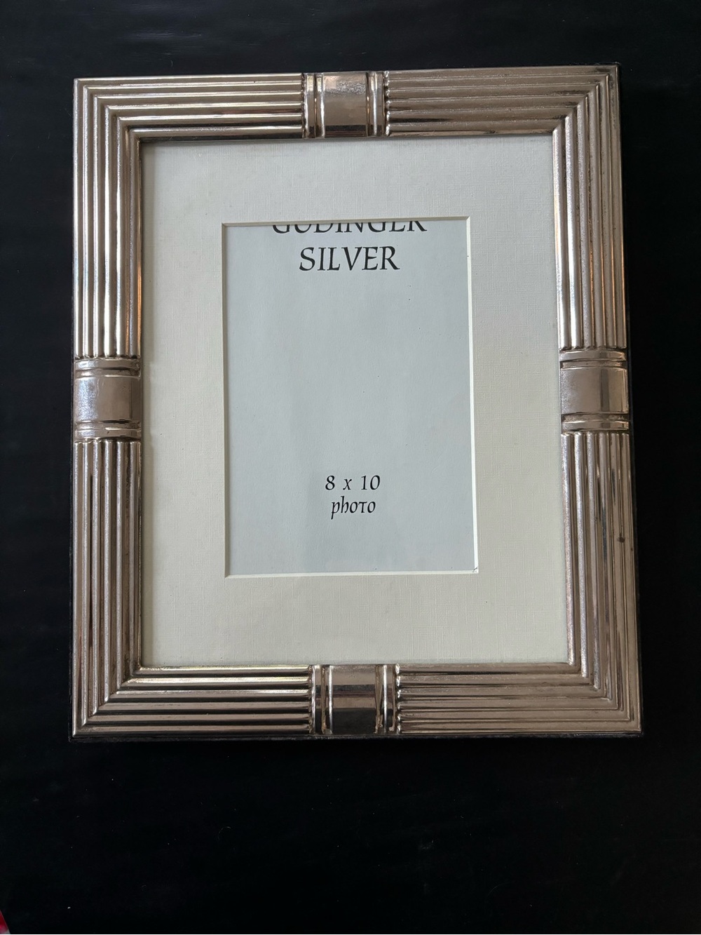 Godinger Silver Photo Picture Frame 8x10 or 5x7 with Mat Vintage Style - Picture 7 of 7